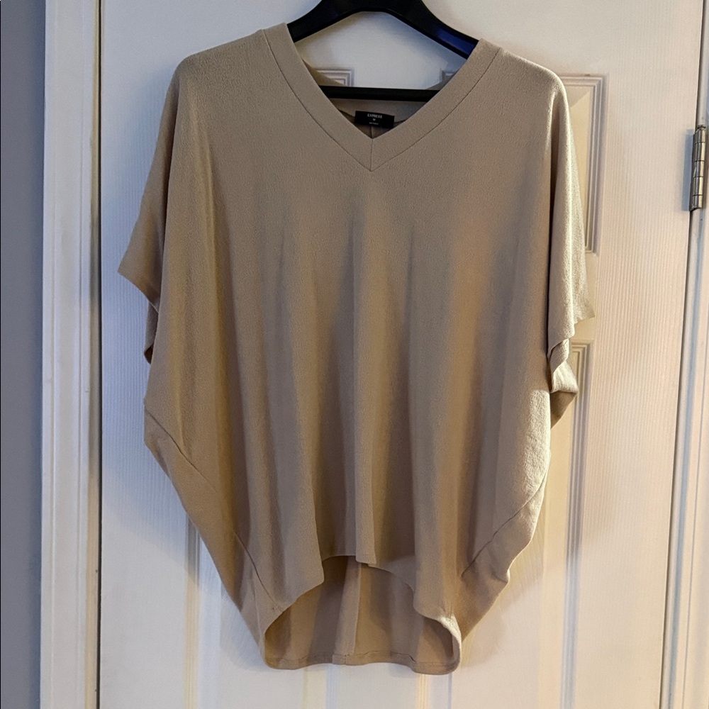 Express Tan V-Neck Women's Tunic